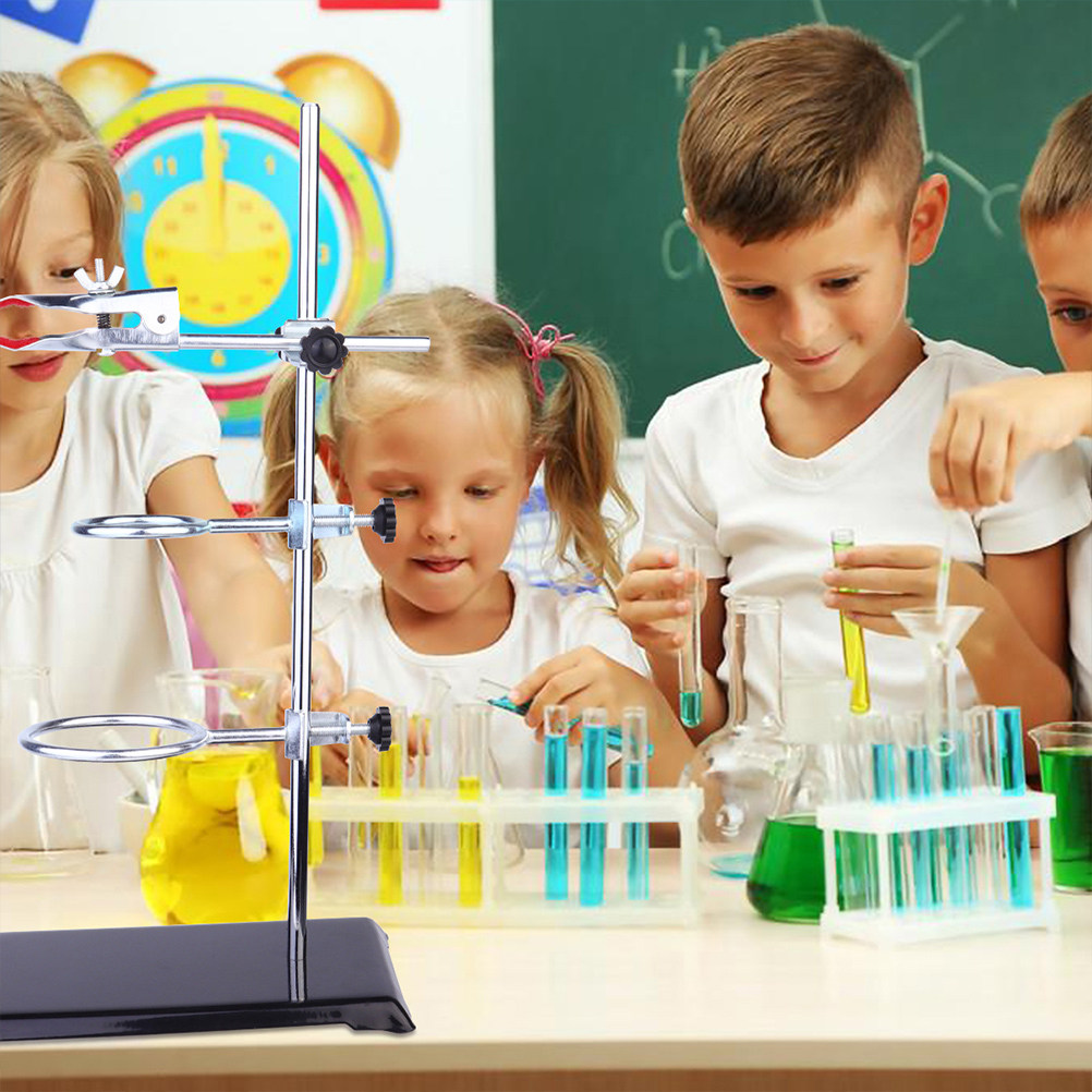 Lab Equipment - ขาตั้งแคลมป์ ขาตั้งวงแหวน อุปกรณ์รองรับในห้องปฏิบัติการ แข็งแรงทนทาน สแตนเลส อุปกรณ์โลหะสำหรับห้องปฏิบัติการ