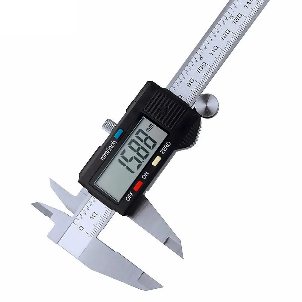 Digital Caliper 150Mm Stainless Steel - เวอร์เนียร์คาลิปเปอร์ดิจิทัลความแม่นยำสูง 0-150 มม. 0-300 มม. สแตนเลส
