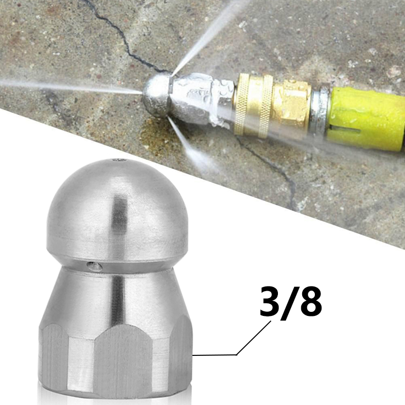 Vacuum Chamber Kit With Pump - ท่อระบายน้ํา Jetter หัวฉีดสําหรับเครื่องฉีดน้ําแรงดันสูงเครื่องซักผ้าหัวฉีดท่อระบายน้ํา Jetting สแตนเลส 3/8