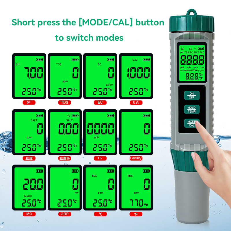 เครื่องวัดคุณภาพน้ำแบบใหม่ 10  - Ph Meter Digital Water Tester บทวิจารณ์และราคา