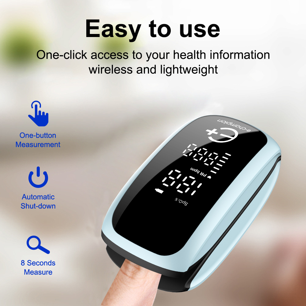 เครื่องวัดออกซิเจนในเลือดแบบพก - Pulse Oximeter Fingertip Rechargeable บทวิจารณ์และราคา