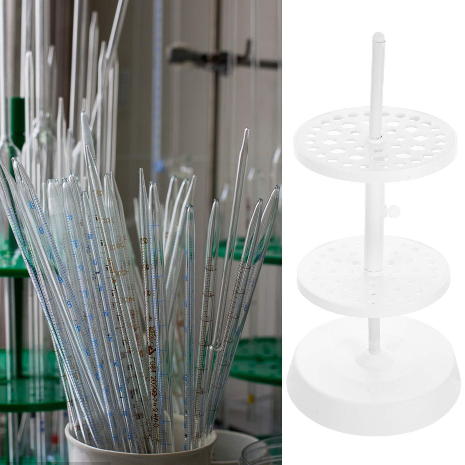 ขาตั้งพลาสติกทรงกลมสำหรับปิเปต - Lab Equipment บทวิจารณ์และราคา