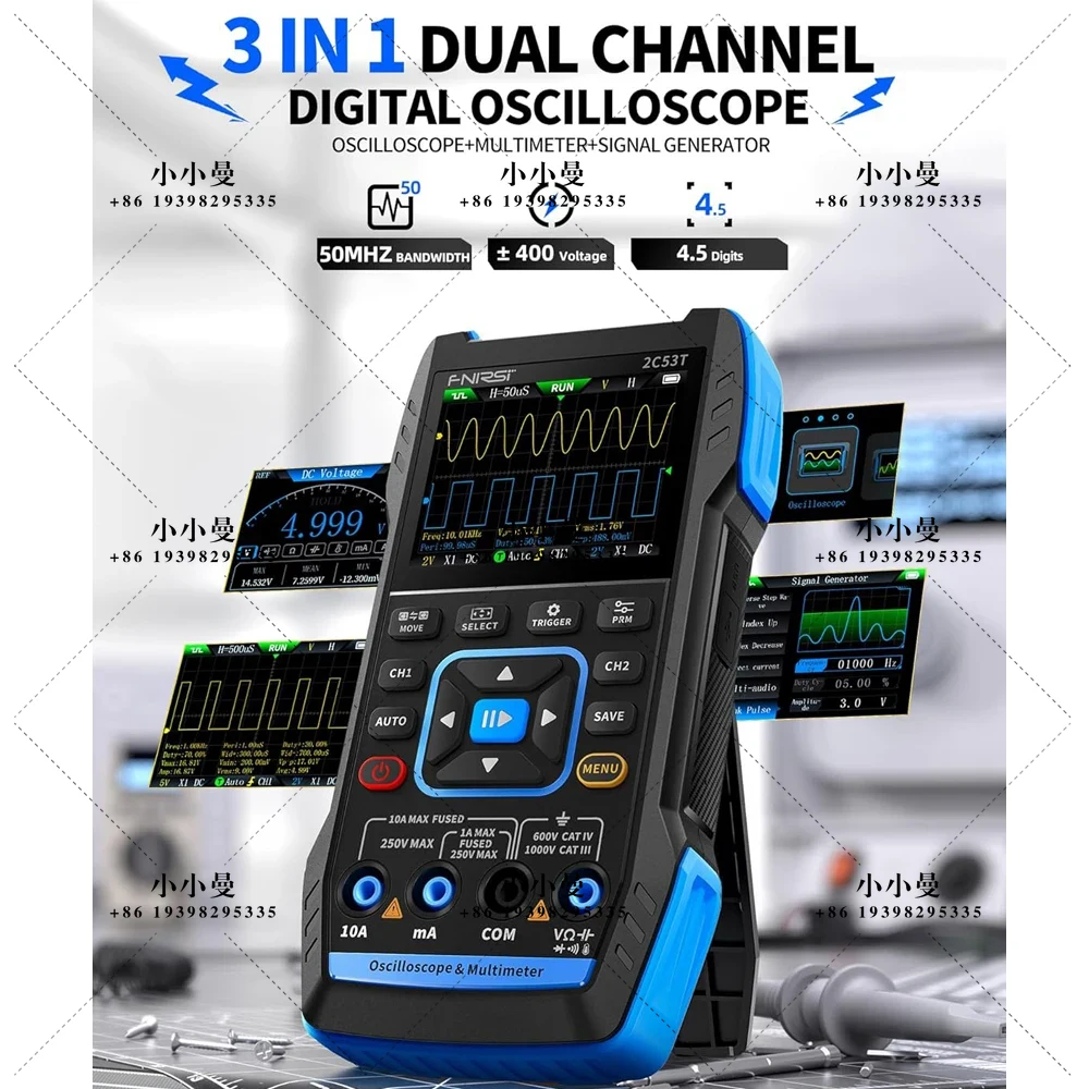 FNIRSI 2C53T ออสซิลโลสโคปแบบพก - Fnirsi Digital Oscilloscope Handheld บทวิจารณ์และราคา