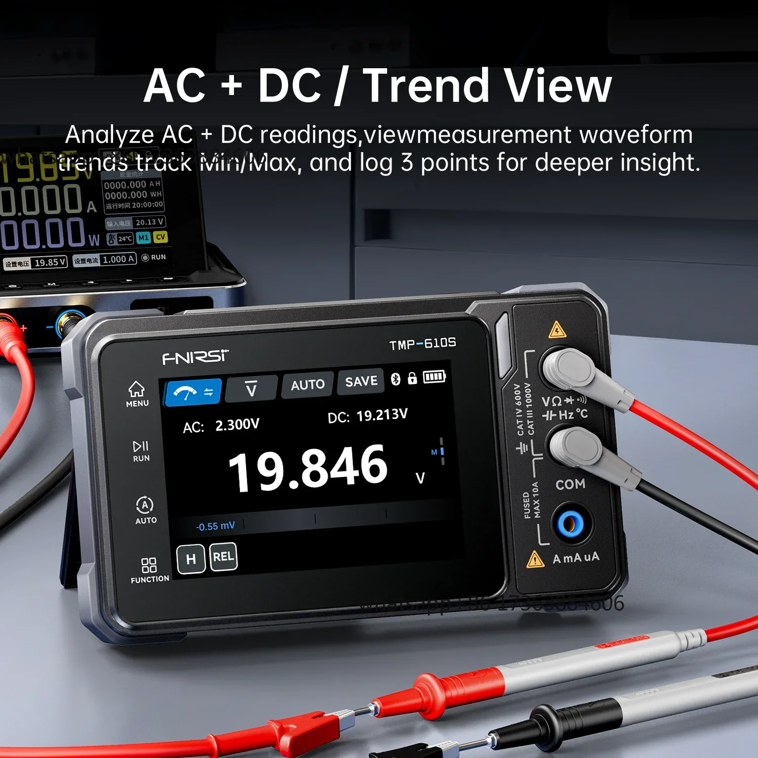FNIRSI TMP-610S มัลติมิเตอร์ดิ - Fnirsi Digital Oscilloscope Handheld บทวิจารณ์และราคา