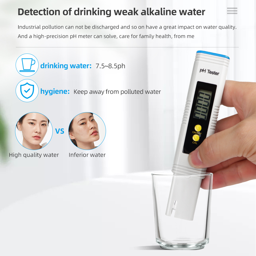 เครื่องทดสอบคุณภาพน้ำ LCD เครื - Ph Meter Digital Water Tester บทวิจารณ์และราคา