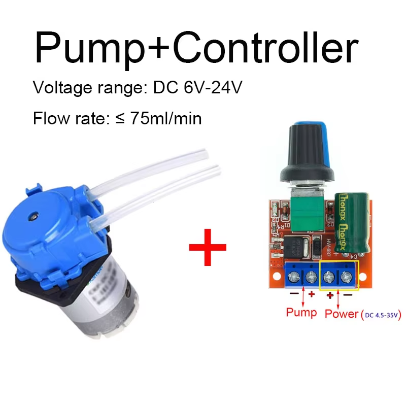ปั๊มเพอริสตัลติกขนาดเล็ก ปรับไ - Mini Peristaltic Pump 12V บทวิจารณ์และราคา